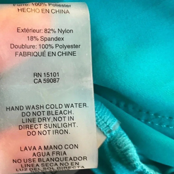 Into The Blue By AMEREX One Piece Strapless Swimsuit, Color Sea Dive - Picture 9 of 9